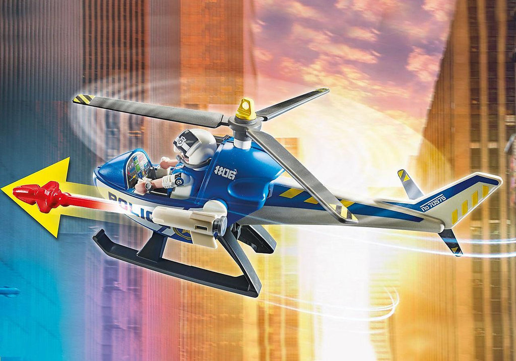 PLAYMOBIL 70575 CITY ACTION Helicopter Pursuit with Runaway Van - TOYBOX Toy Shop