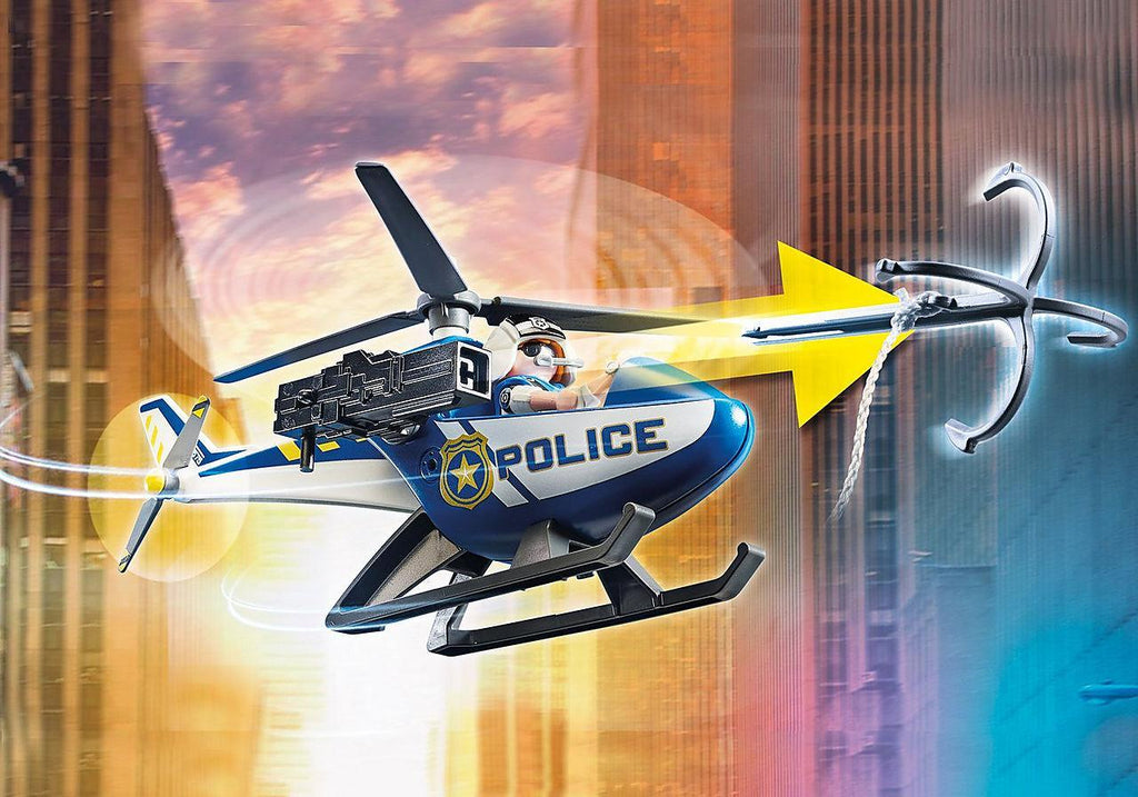 PLAYMOBIL 70575 CITY ACTION Helicopter Pursuit with Runaway Van - TOYBOX Toy Shop