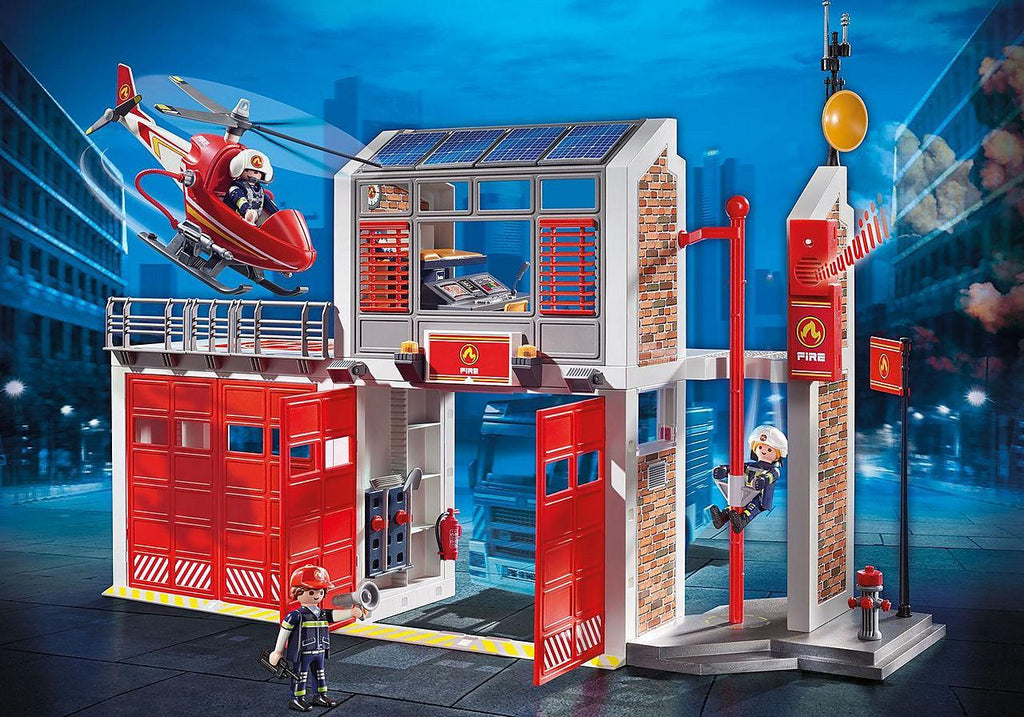 PLAYMOBIL 9462 CITY ACTION - Fire Station with Fire Alarm - TOYBOX Toy Shop