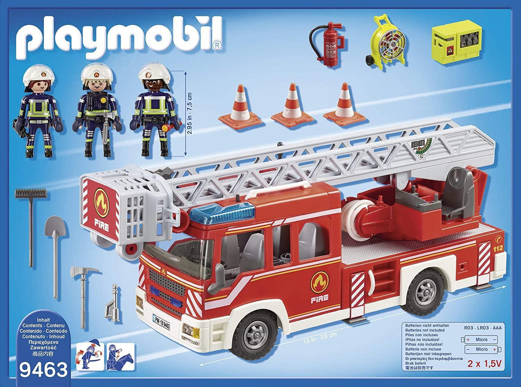 Playmobil 9463 Fire Ladder Unit Playset - TOYBOX Toy Shop