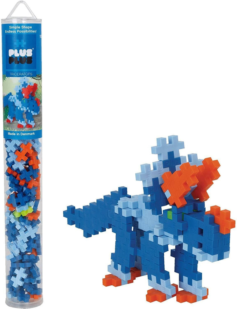 PLUS-PLUS Building Blocks Tube 100 Assorted Pieces - TOYBOX Toy Shop