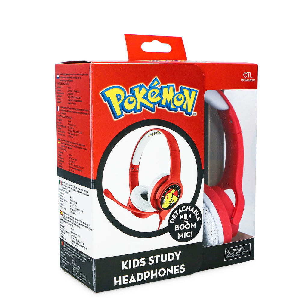 Pokémon Red Pikachu Kids Interactive Headphones - TOYBOX Toy Shop