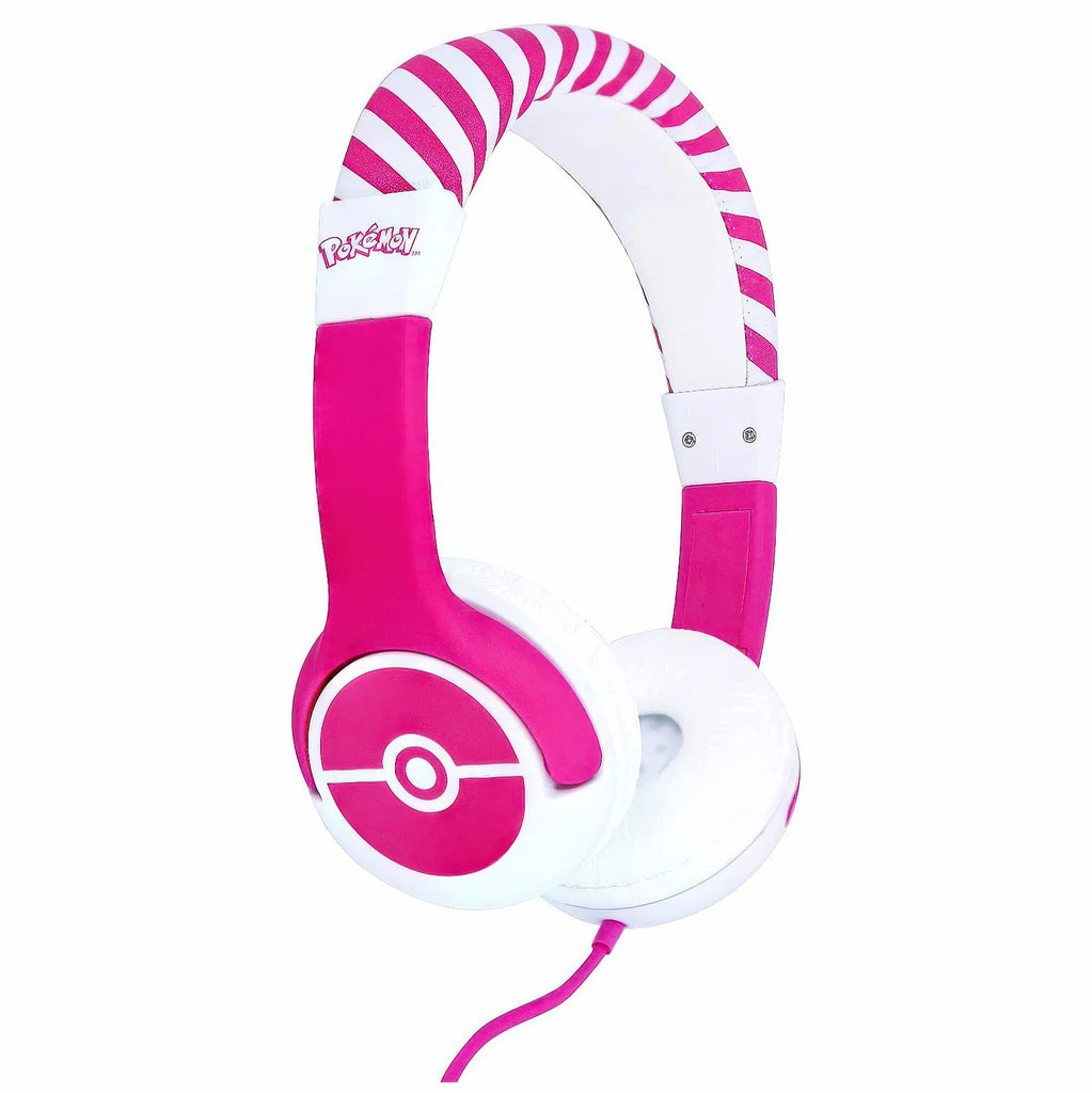 Pokemon Pink Pokeball Kids Headphones - TOYBOX Toy Shop