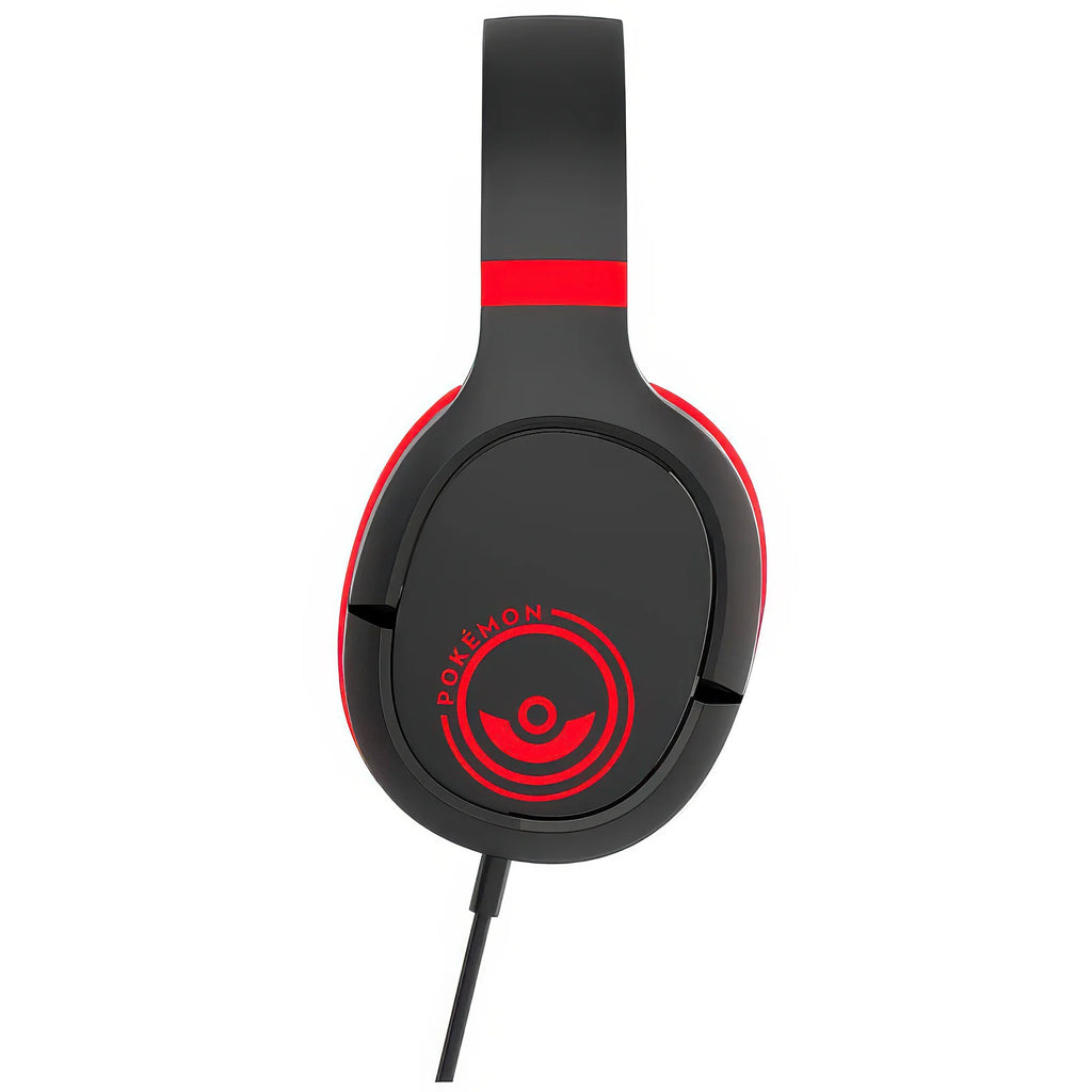 POKÉMON  Pokeball Black And Red Gaming Headphones - TOYBOX Toy Shop