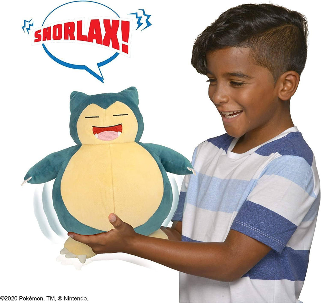 Pokémon Snooze Action Snorlax Plush 10-Inch Plush Toy - TOYBOX Toy Shop