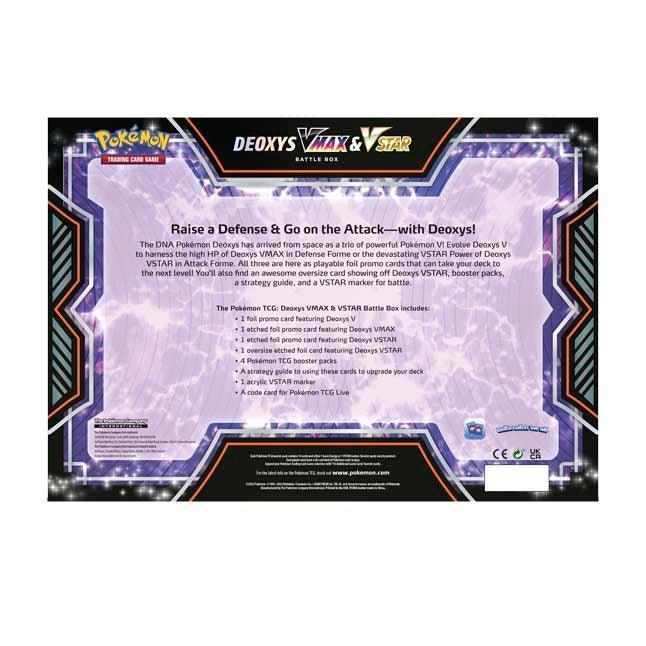 Pokémon TCG: Deoxys VMAX & VSTAR Battle Box Cards - TOYBOX Toy Shop