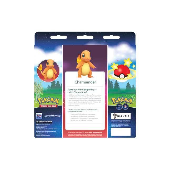 Pokémon TCG GO Pin Box Collection - Charmander Cards - TOYBOX Toy Shop