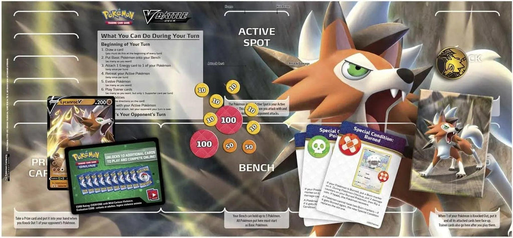 Pokémon TCG - Lycanroc V Battle Deck - Pokémon Cards - TOYBOX Toy Shop