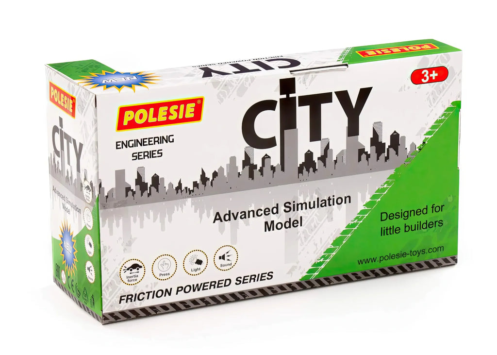 Polesie City Garbage Truck – Friction-powered