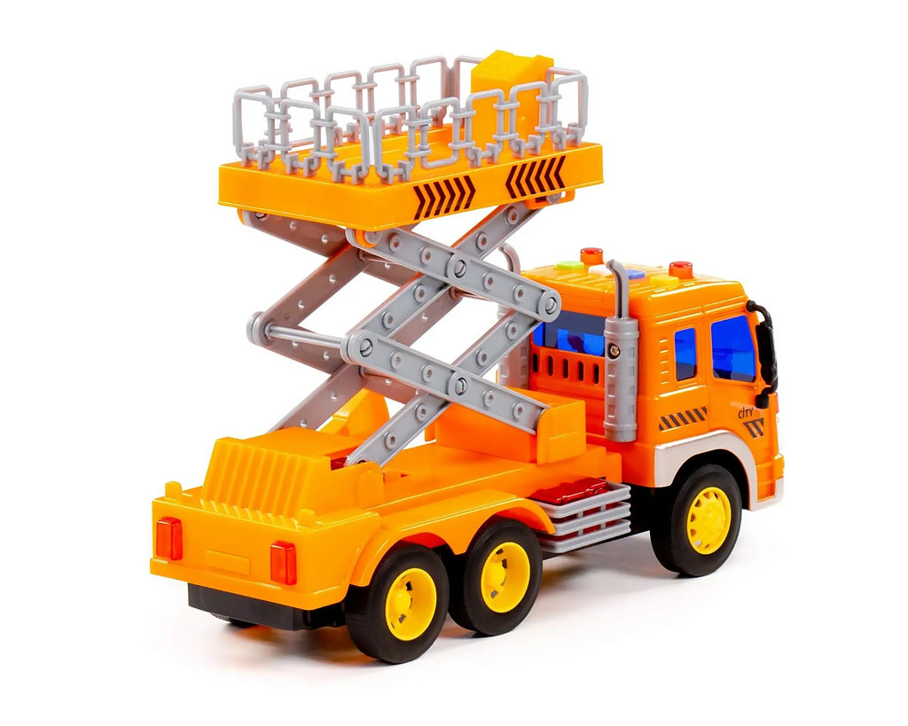 Polesie City Scissor Lift Truck – Friction-powered