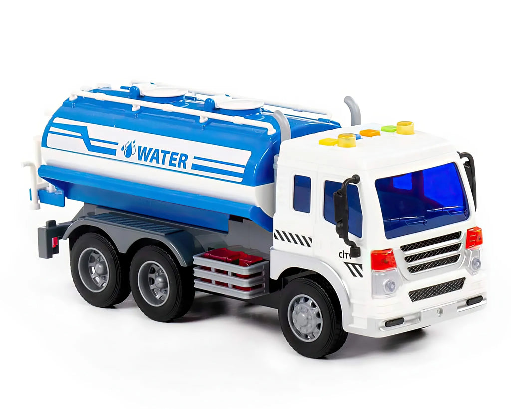 Polesie City Water Tank Sprinkler Truck - Friction-powered