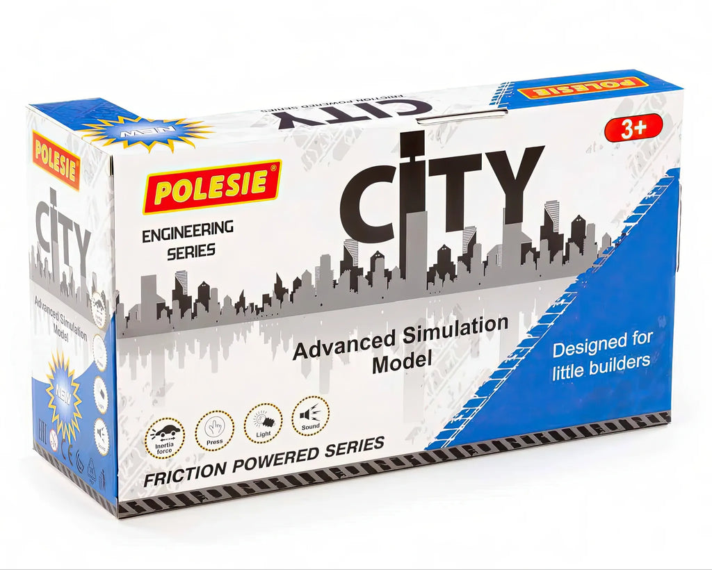 Polesie City Water Tank Sprinkler Truck - Friction-powered