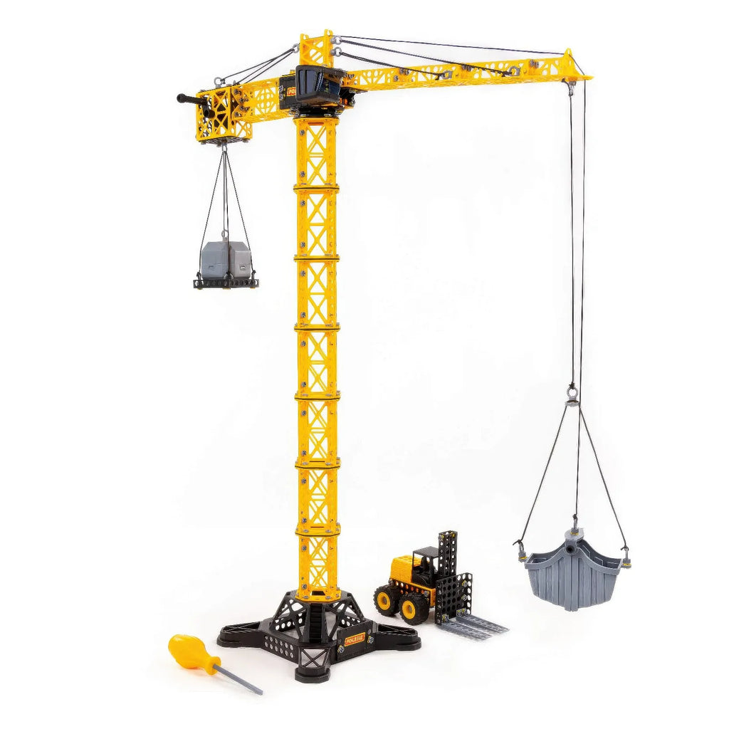 Mega Tower Crane Construction Set with Forklift