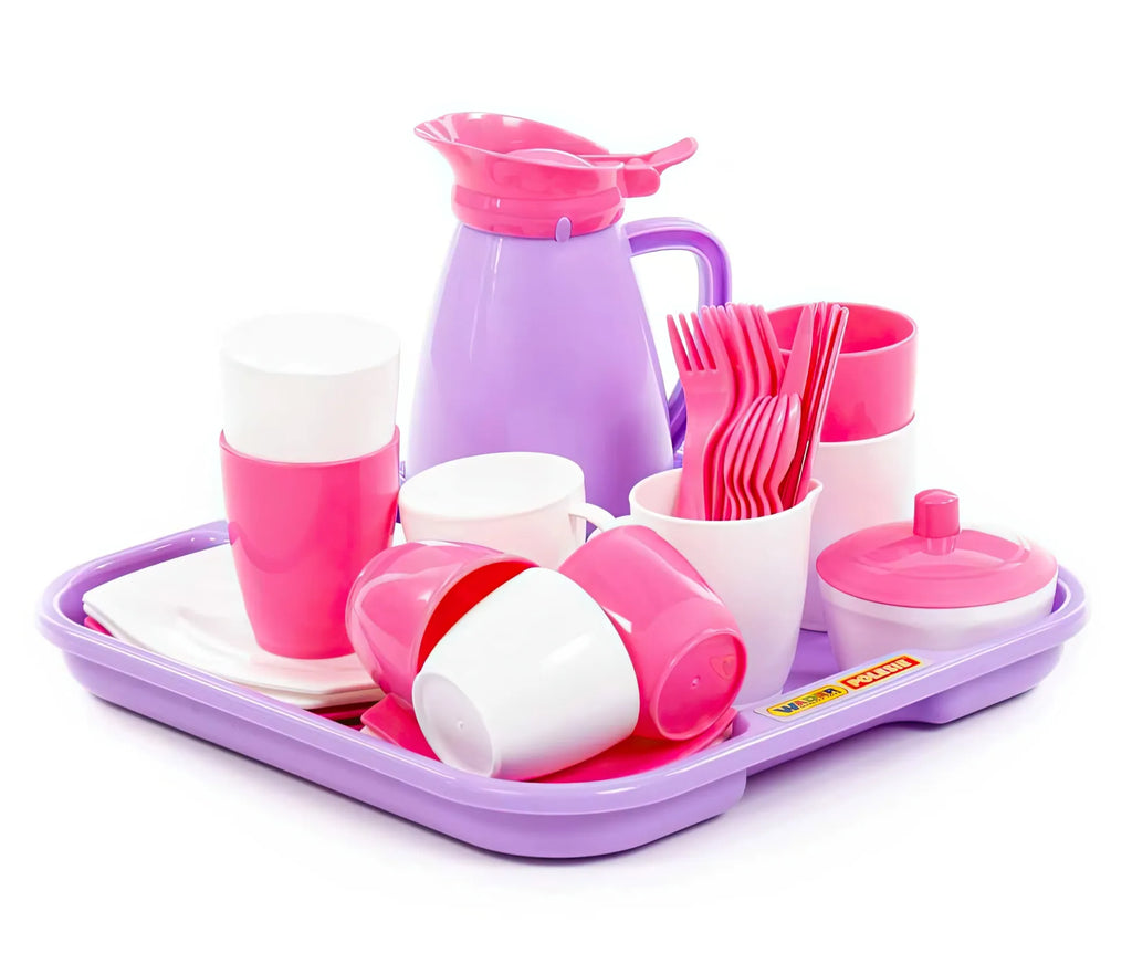 Girls Pretend Play Coffee Set 34 Pcs