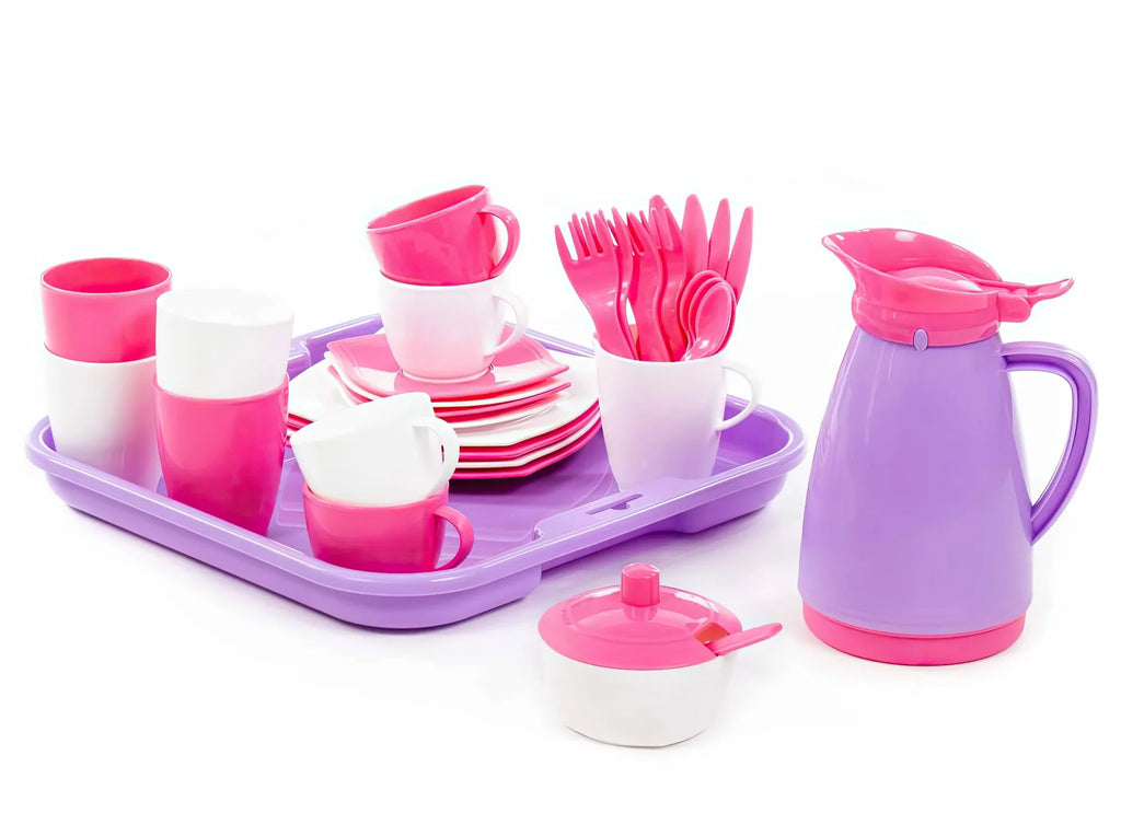 Girls Pretend Play Coffee Set 34 Pcs