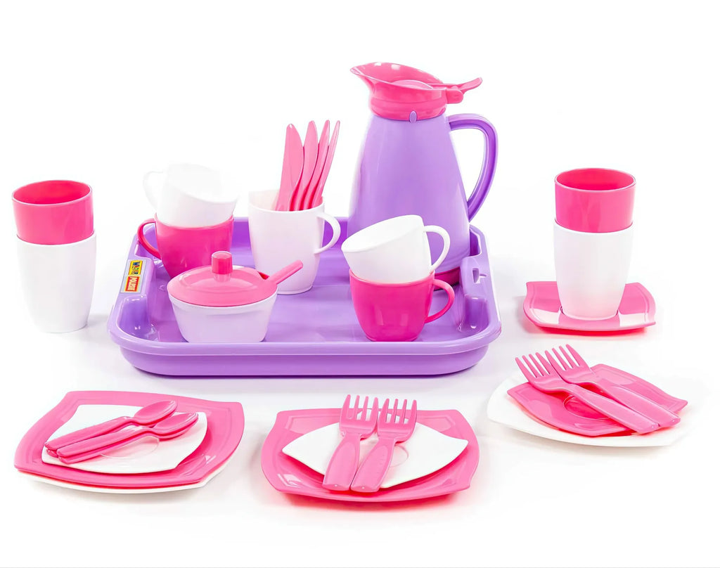 Girls Pretend Play Coffee Set 34 Pcs