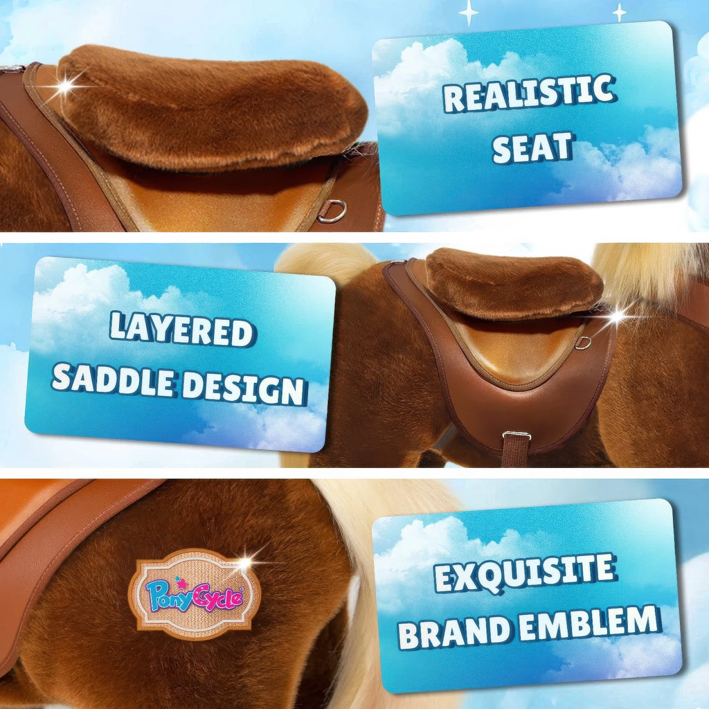 Ponycycle Advanced Model Y Ride-on For Kids - Brown