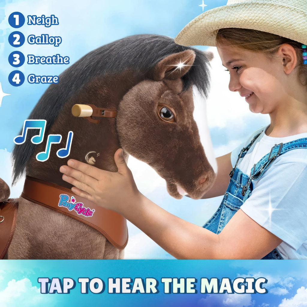 Ponycycle Advanced Model Y Ride-on For Kids - Chocolate Brown