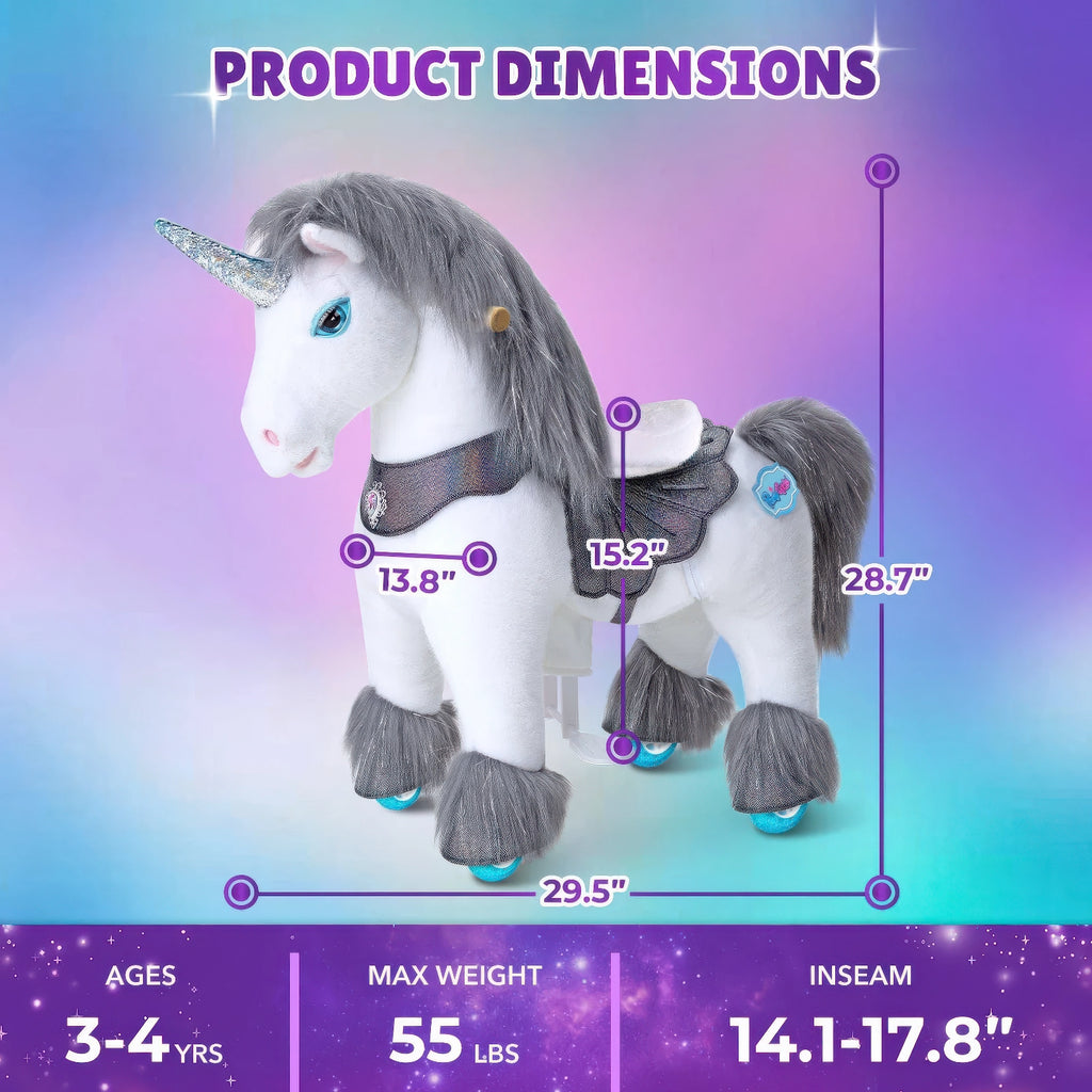 Ponycycle Advanced Model Y Ride-on For Kids - Grey