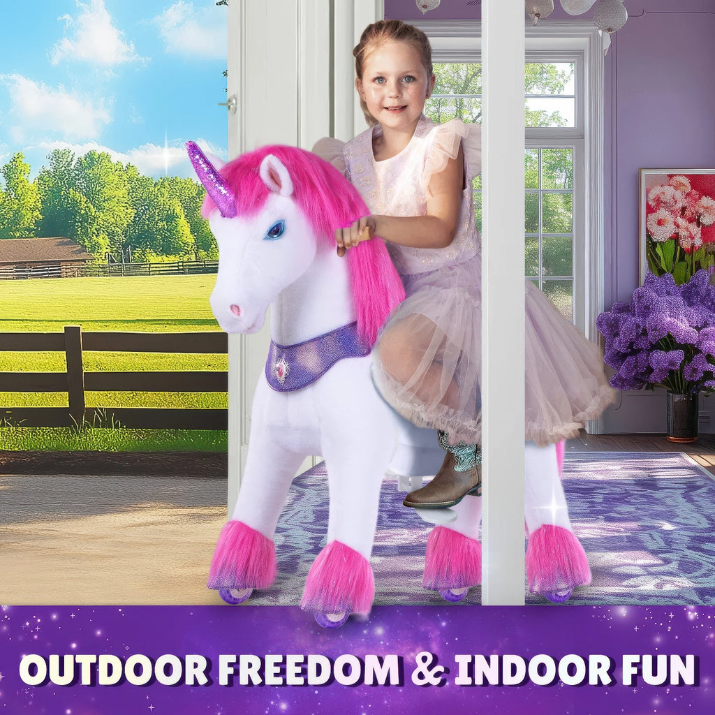 Ponycycle Advanced Model Y Ride-on For Kids - Pink