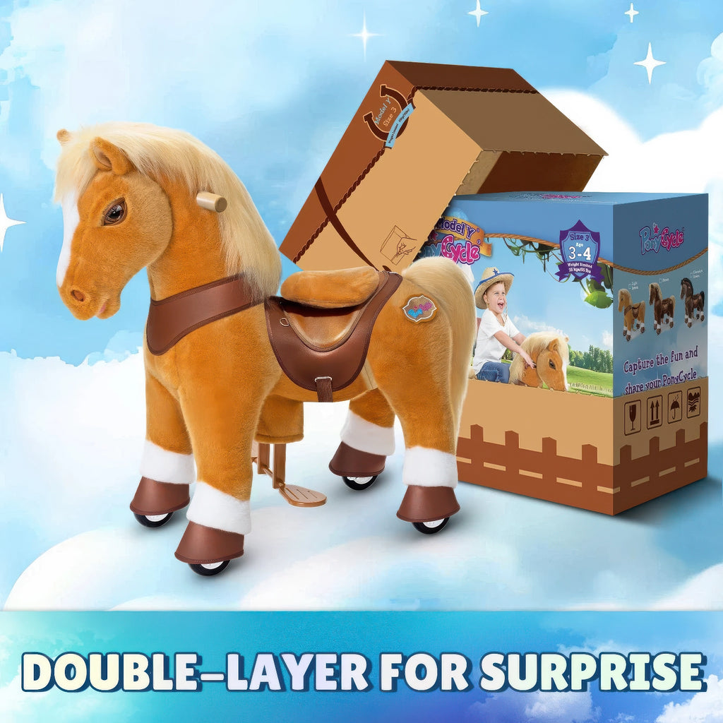 Ponycycle Advanced Model Y Ride-on For Kids - Light Brown