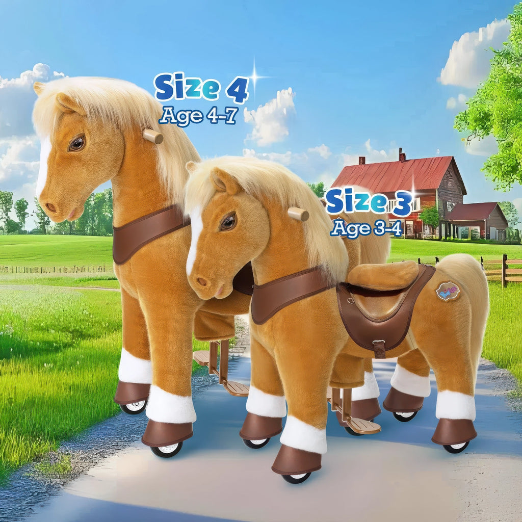 Ponycycle Advanced Model Y Ride-on For Kids - Light Brown