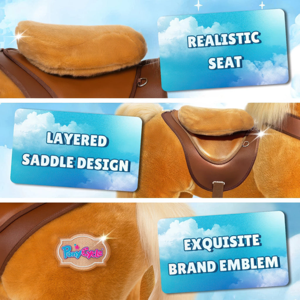 Ponycycle Advanced Model Y Ride-on For Kids - Light Brown