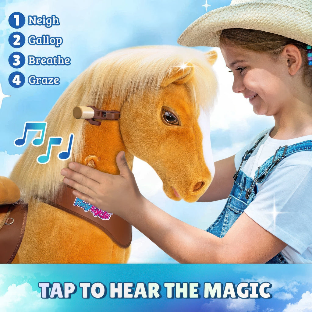 Ponycycle Advanced Model Y Ride-on For Kids - Light Brown