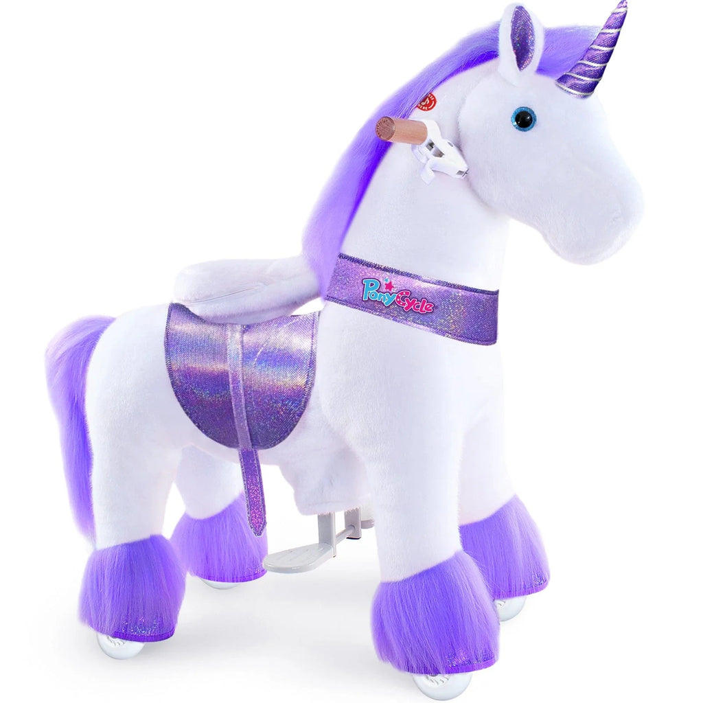 PonyCycle Mechanically Walking Ride-On Purple Unicorn - TOYBOX Toy Shop