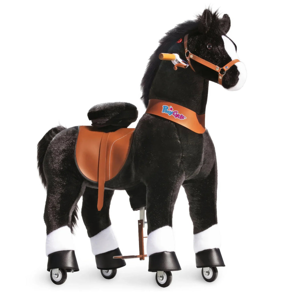 PonyCycle Mechanically Walking Ride-On Black Horse - Age 7+ - TOYBOX Toy Shop