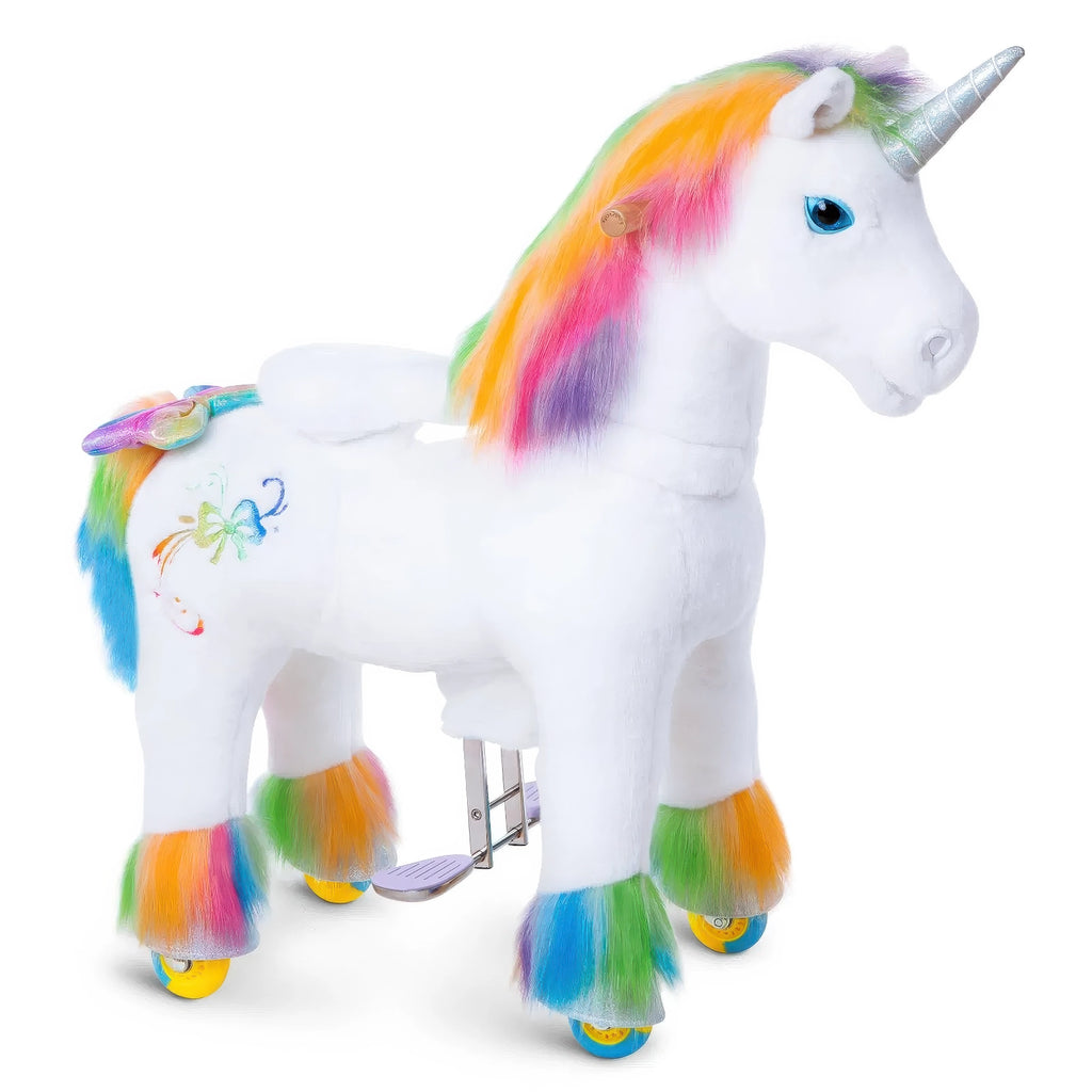 Ponycycle Walking Ride-on Premium Model X - Rainbow Unicorn
