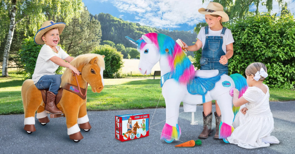 Ponycycle Advanced Model Y Ride-on For Kids - Rainbow