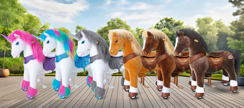 Ponycycle Advanced Model Y Ride-on For Kids - Rainbow