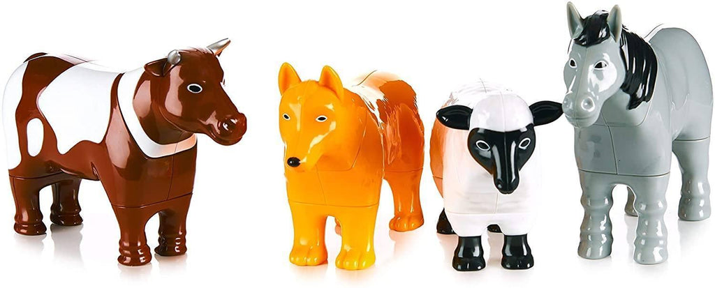 POPULAR PLAYTHINGS Mix or Match Animals, Magnetic Toy Play Set, Farm - TOYBOX