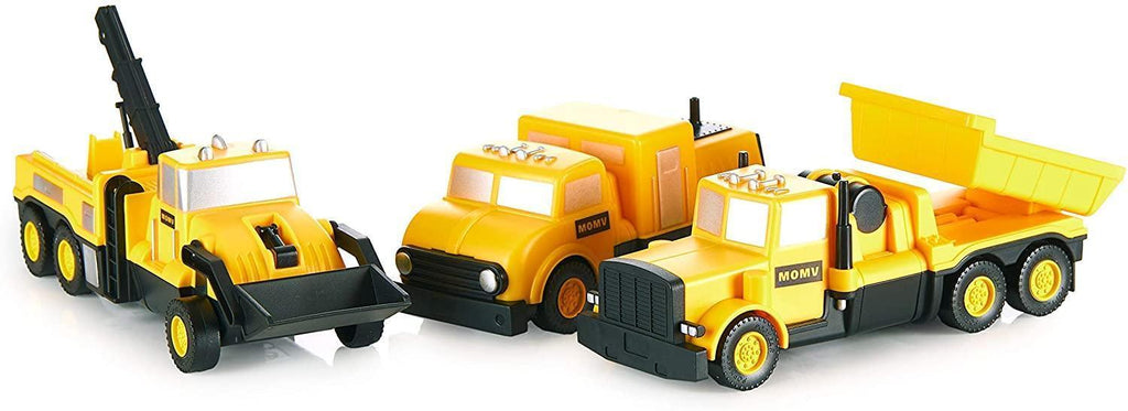 POPULAR PLAYTHINGS Mix or Match Vehicles, Magnetic Toy Play Set, Construction - TOYBOX