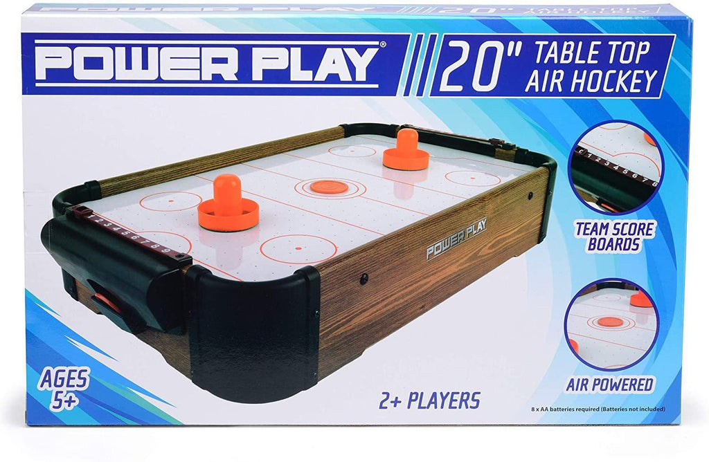 Power Play Tabletop Air Hockey Game, 20-Inch - TOYBOX