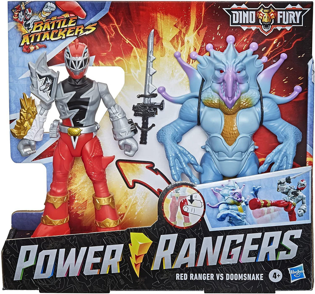 Power Rangers Dino Fury Battle Attackers 2-Pack - Assorted - TOYBOX Toy Shop