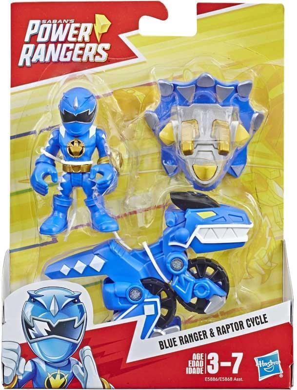 Power Rangers Playskool Heroes 2-Pack Figurines Blue Ranger and Raptor Cycle2-Pack - TOYBOX Toy Shop