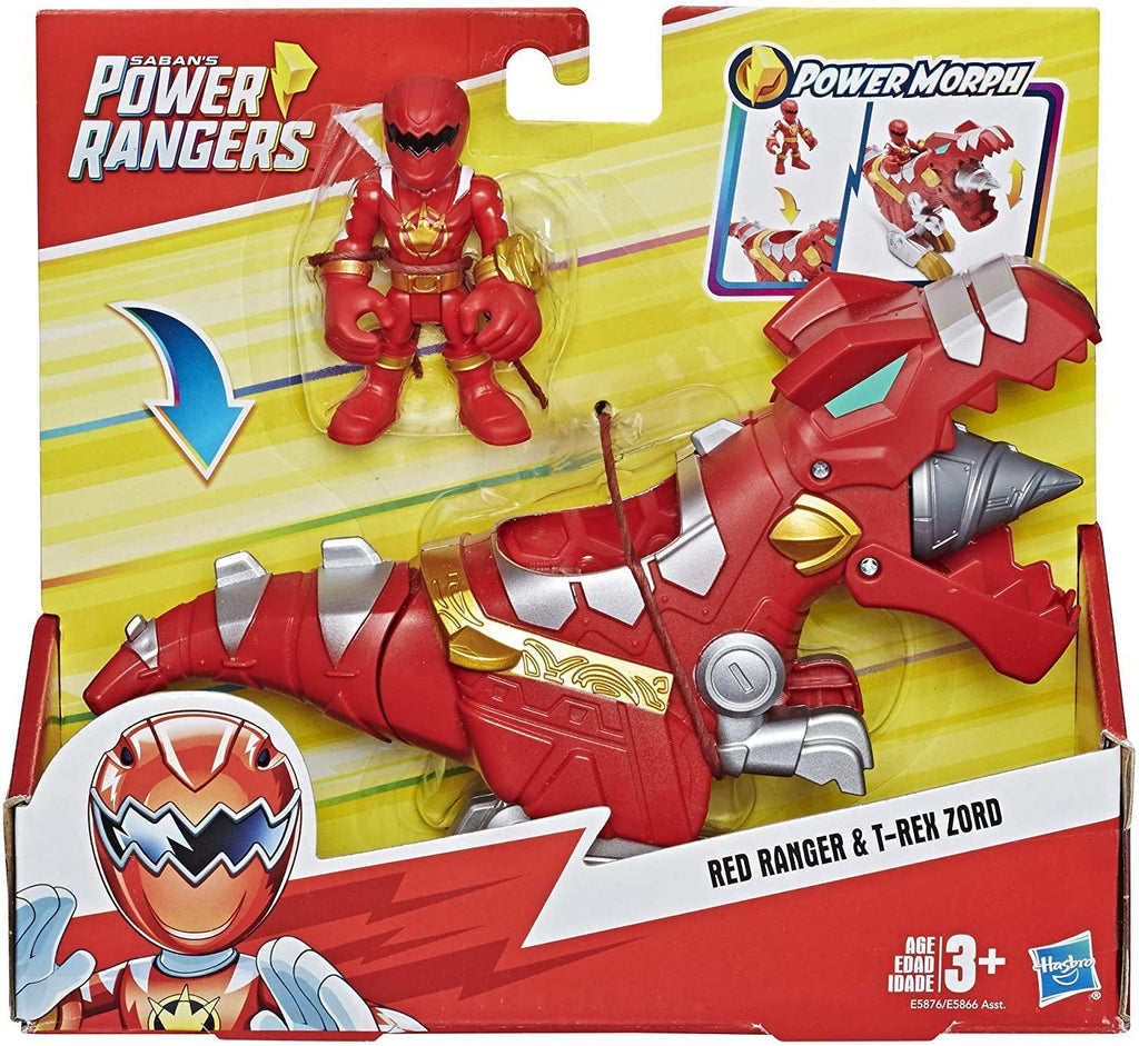 Power Rangers Playskool Heroes Red Ranger & T-Rex Zord 2-Pack - TOYBOX Toy Shop