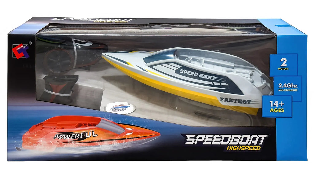 Powerful High-Speed Remote Controlled Speedboat- Assorted - TOYBOX Toy Shop