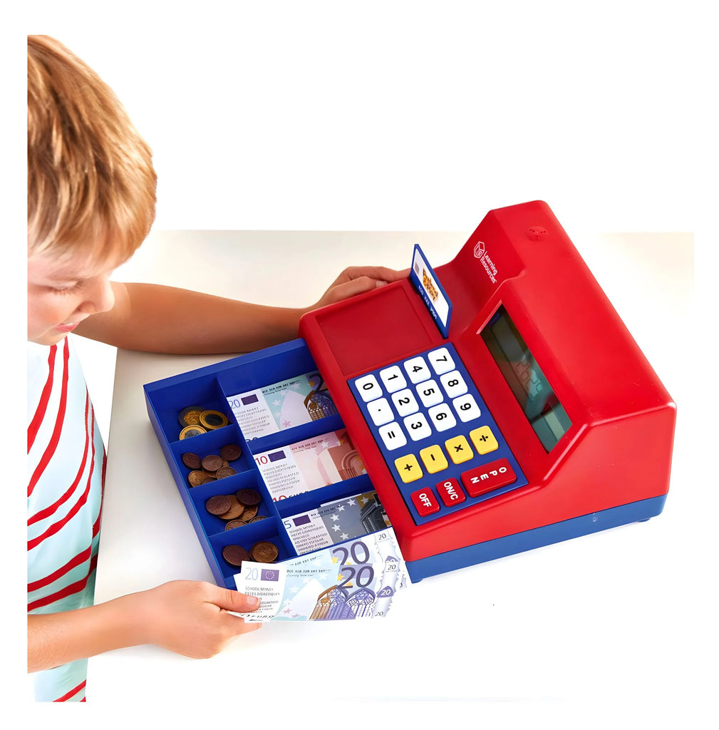 Pretend & Play® Calculator Cash Register with Euro Currency - TOYBOX Toy Shop