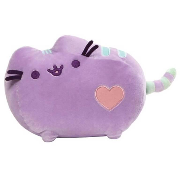 Pusheen Heart Cat Plush Pastel Purple 12-inch - TOYBOX Toy Shop
