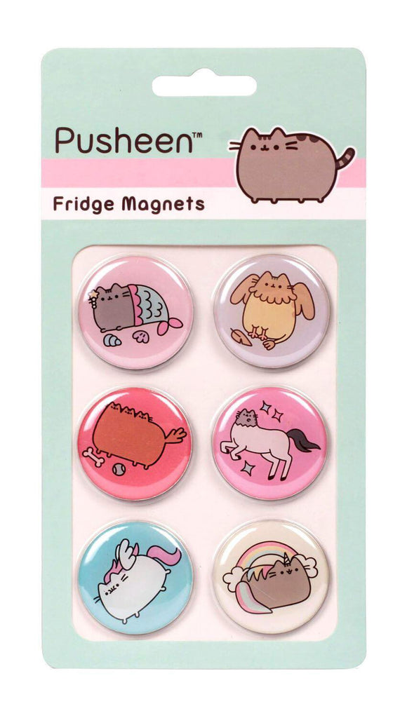 Pusheen Set Of 6 Fridge Magnets - TOYBOX Toy Shop