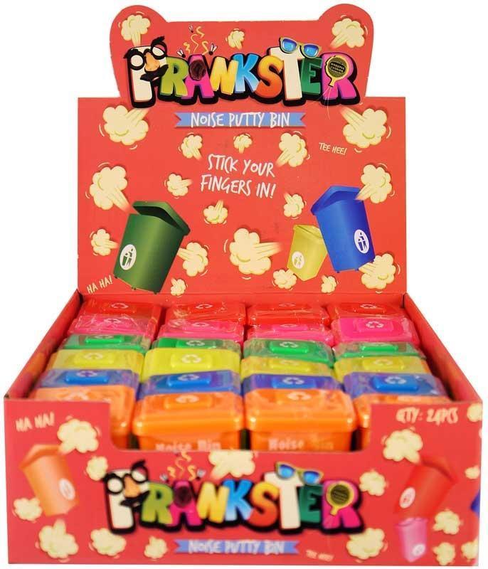 Putty Noise Bin 6cm x 4.5cm Assorted Neon Colours - TOYBOX Toy Shop