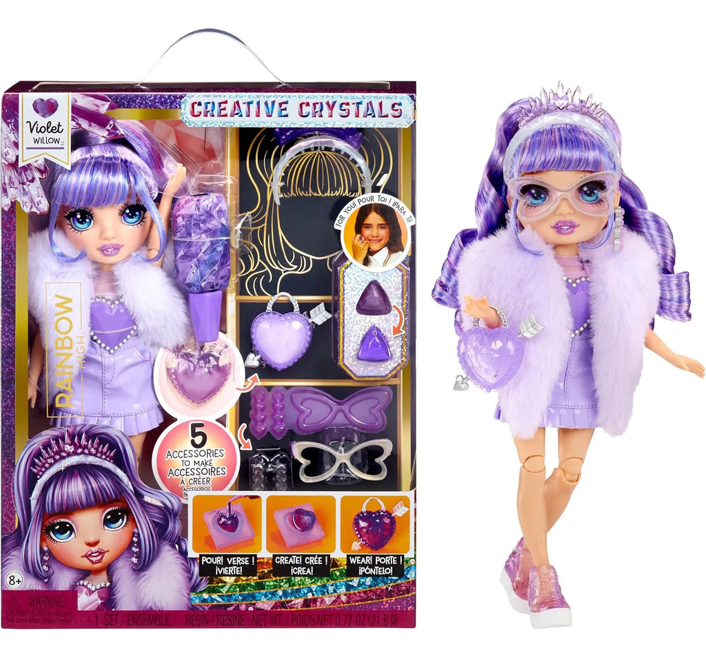 Rainbow High Creative Crystals Fashion Doll- Violet