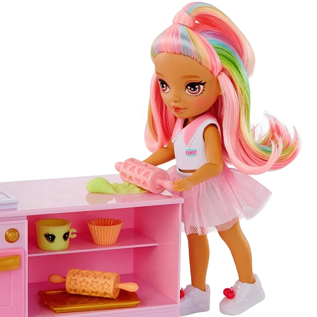 Rainbow High Dessert Shop with Littles Doll Kandy Playset