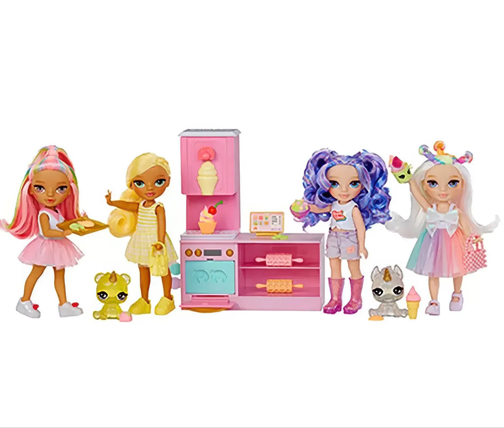 Rainbow High Dessert Shop with Littles Doll Kandy Playset