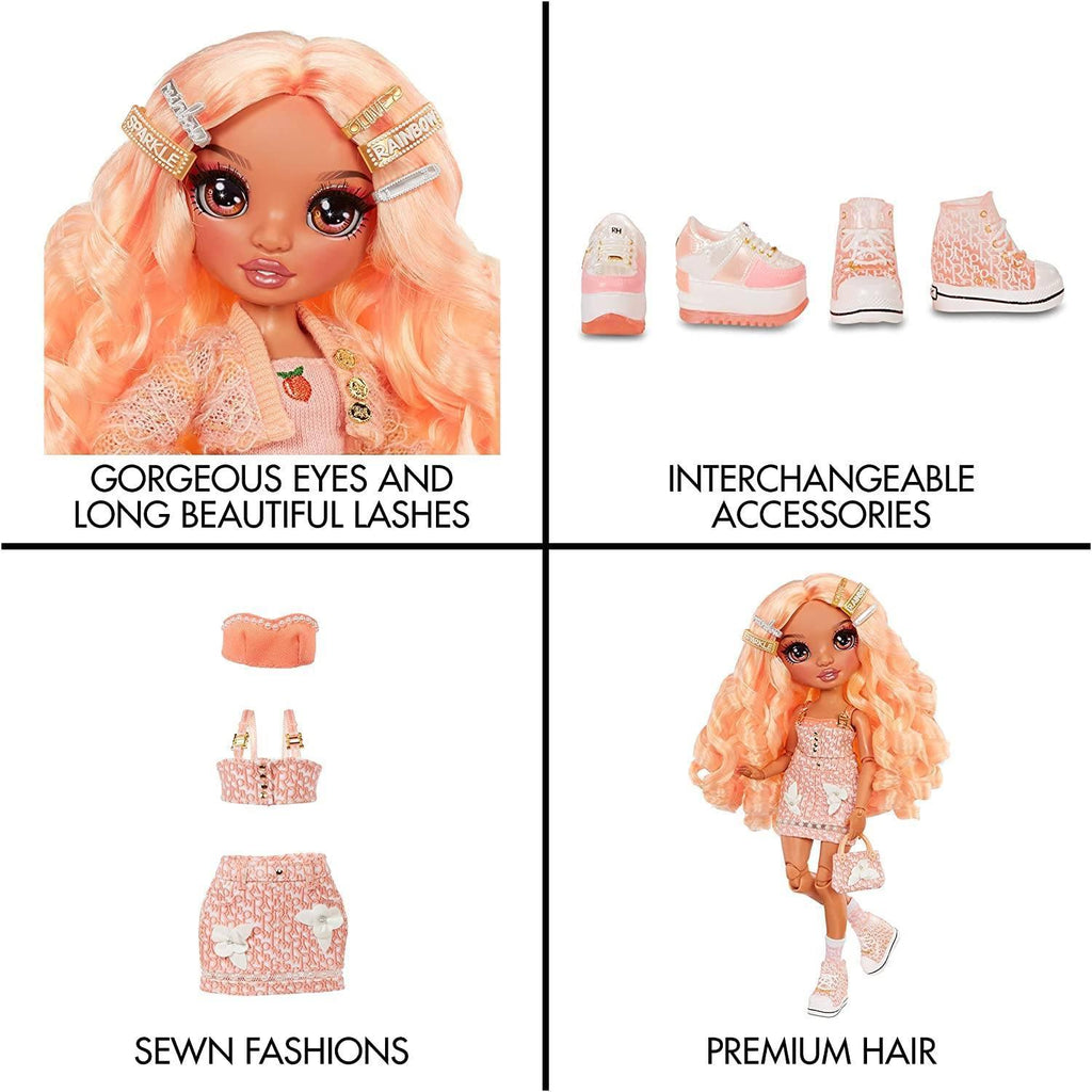 Rainbow High Fashion Dolls Series 3 Georgia Bloom - Peach - TOYBOX Toy Shop