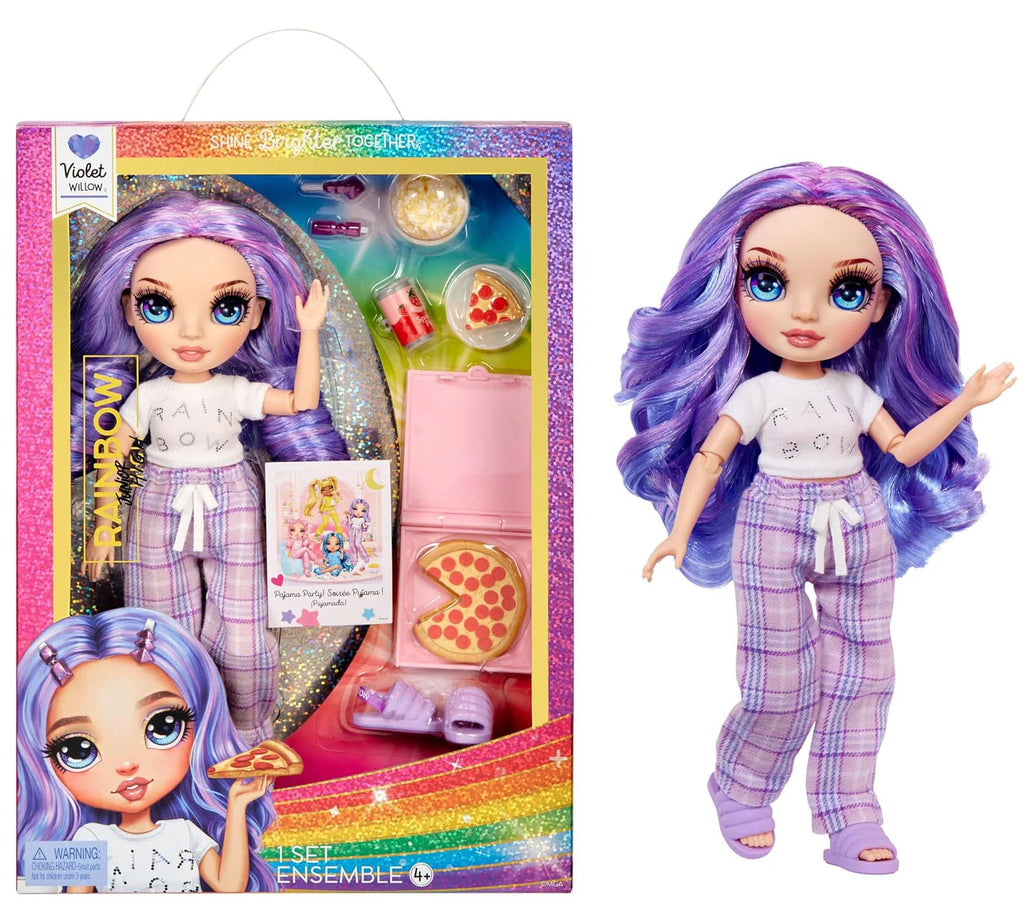 Rainbow High Junior High PJ Party Fashion Doll - Violet - TOYBOX Toy Shop