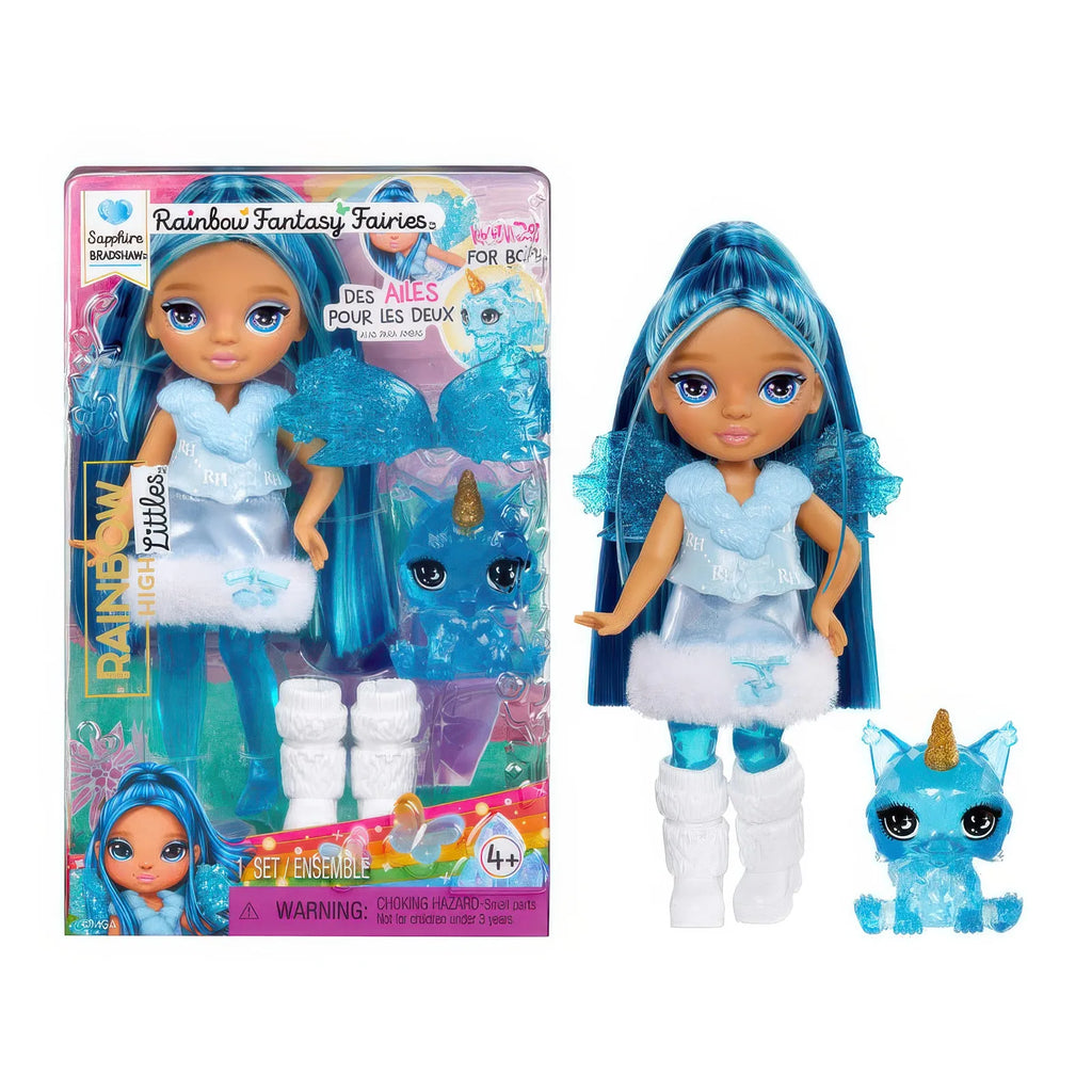Rainbow High Littles Rainbow Fantasy Fairies with Pet - Sapphire Blue